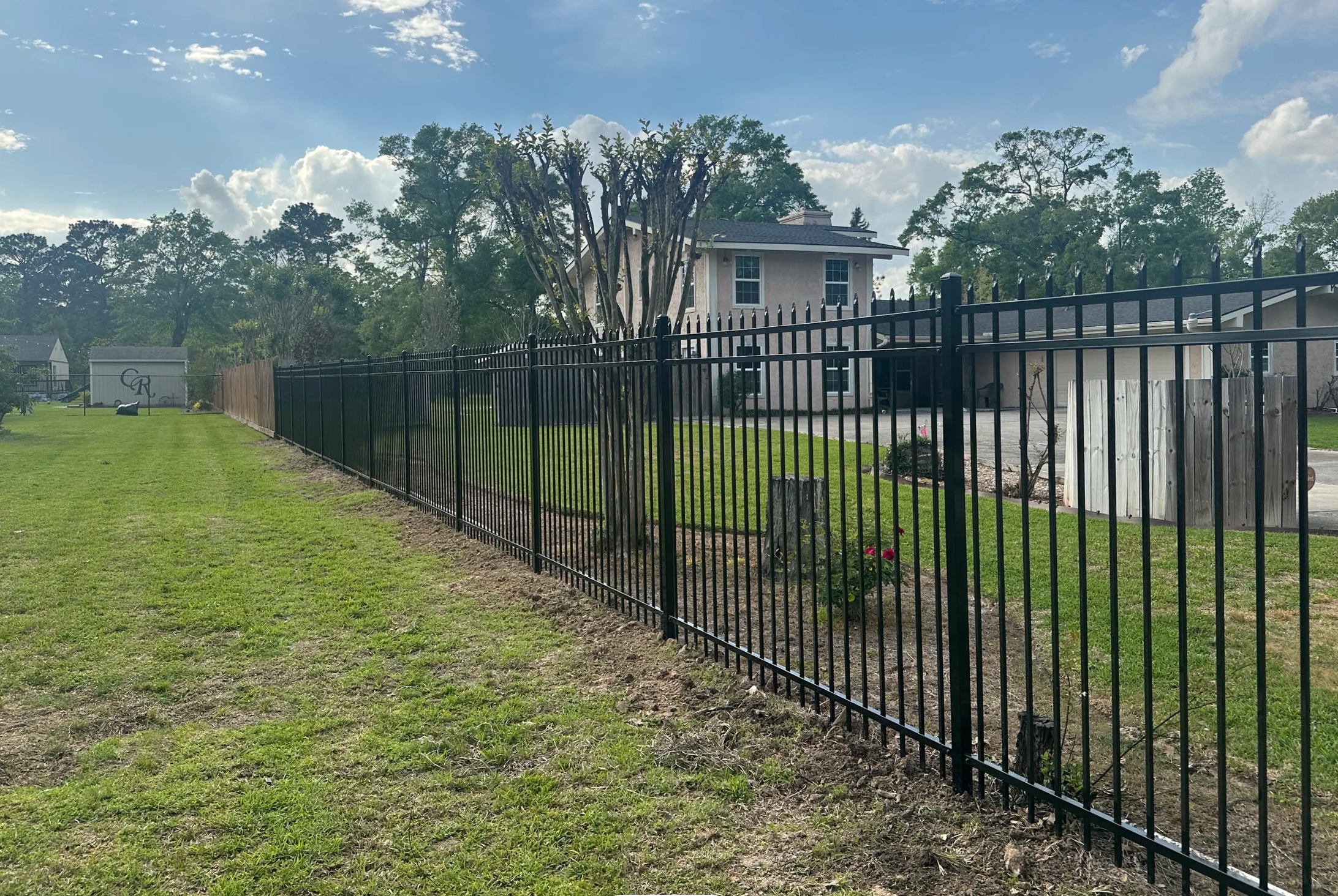 Wrought iron fence decorative residential