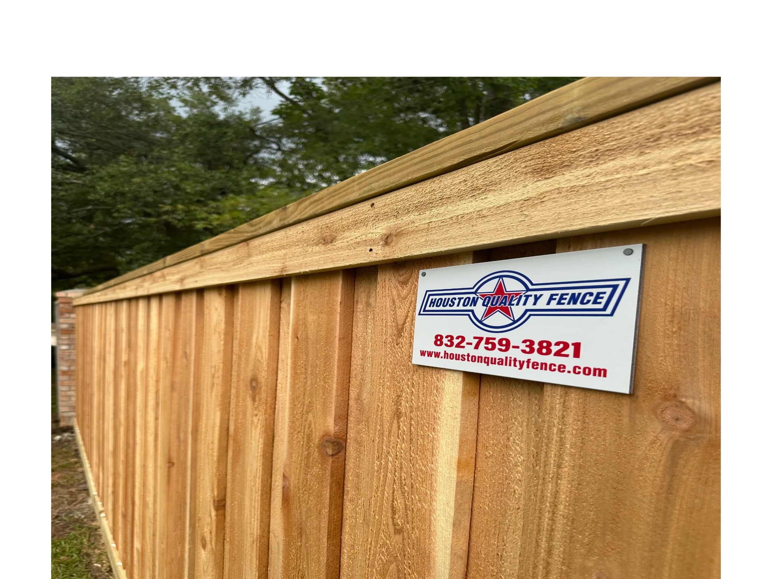 Wood fence project 1