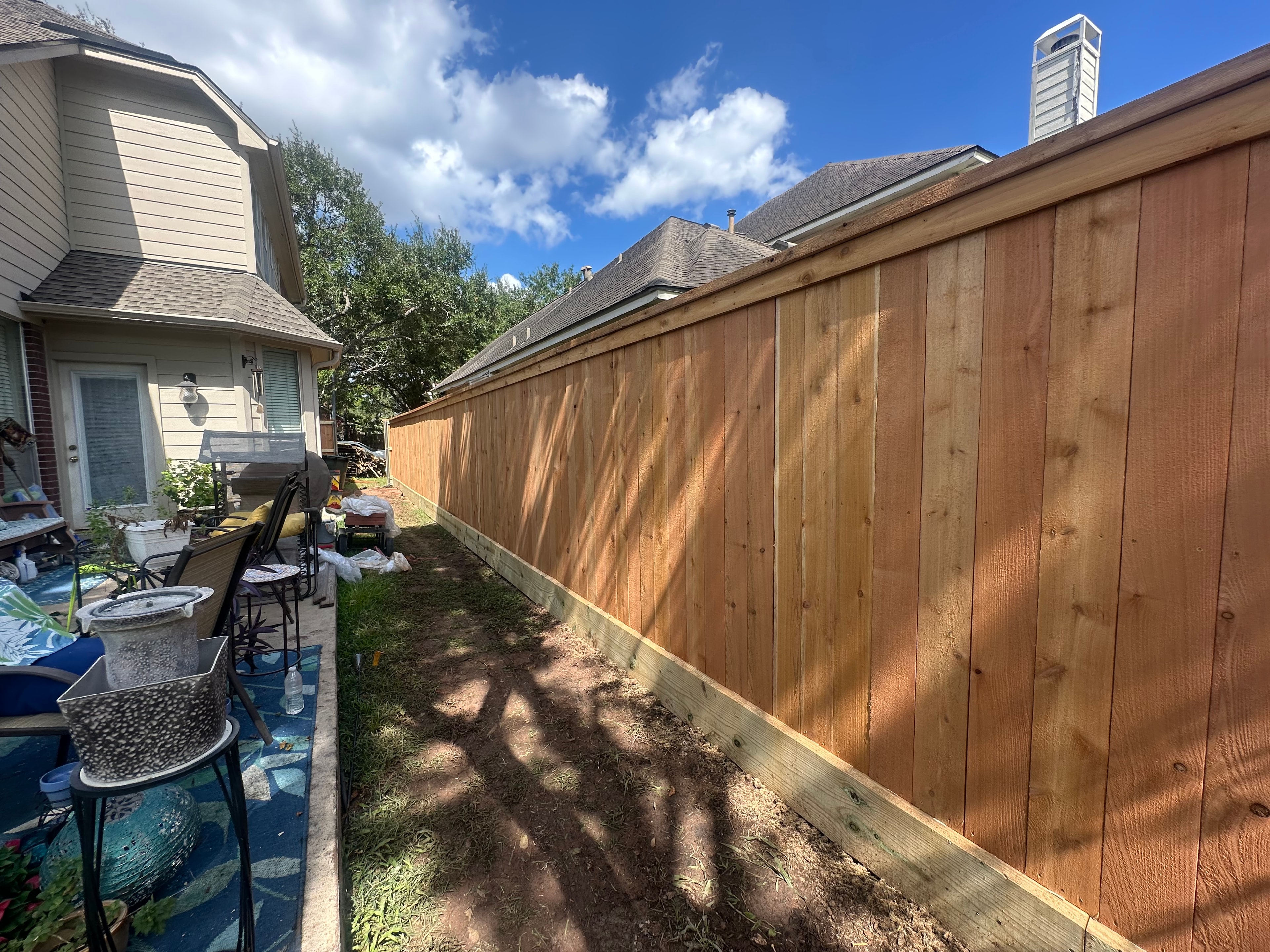 Wood fence project 2