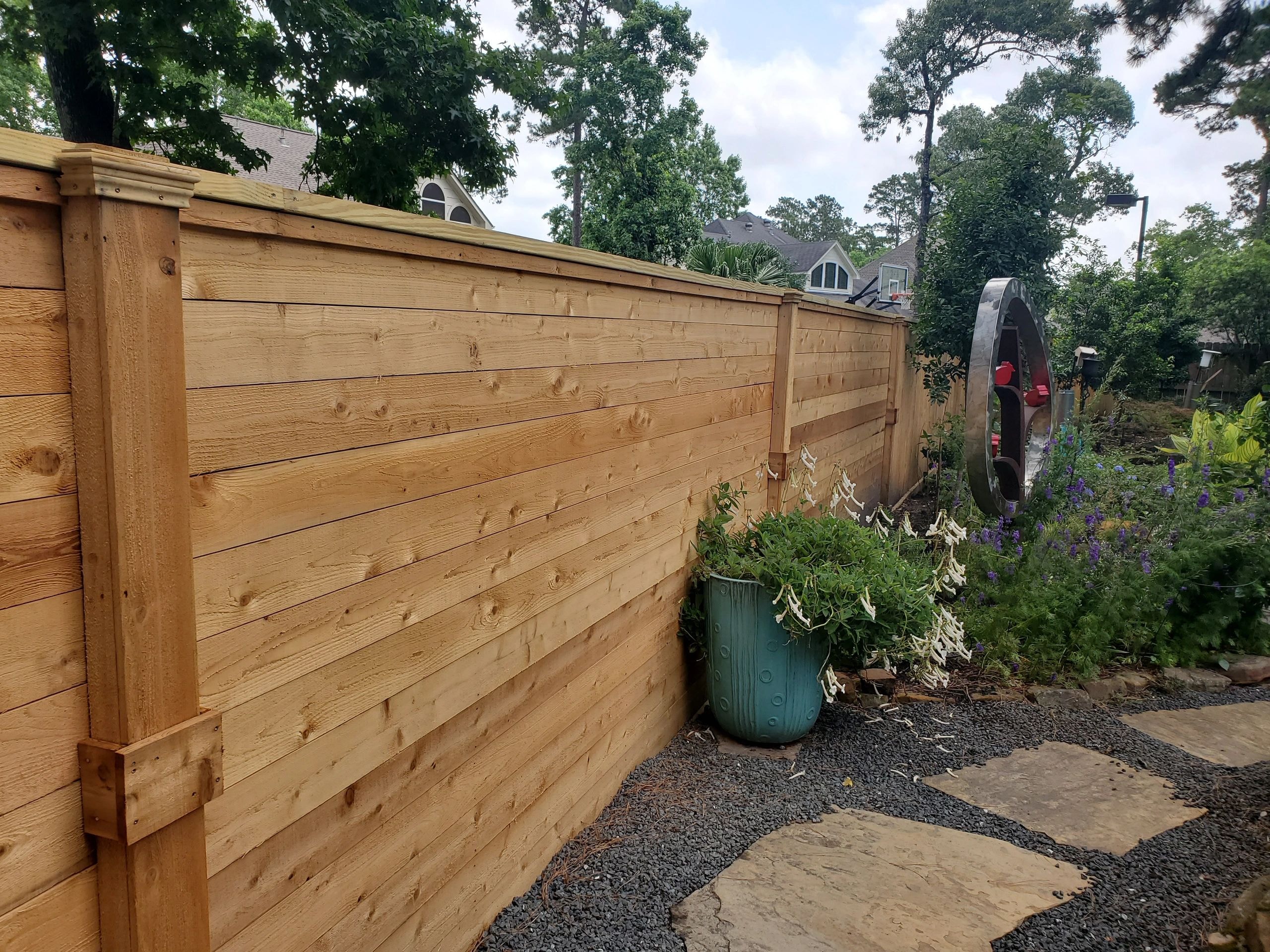 Wood fence project 3